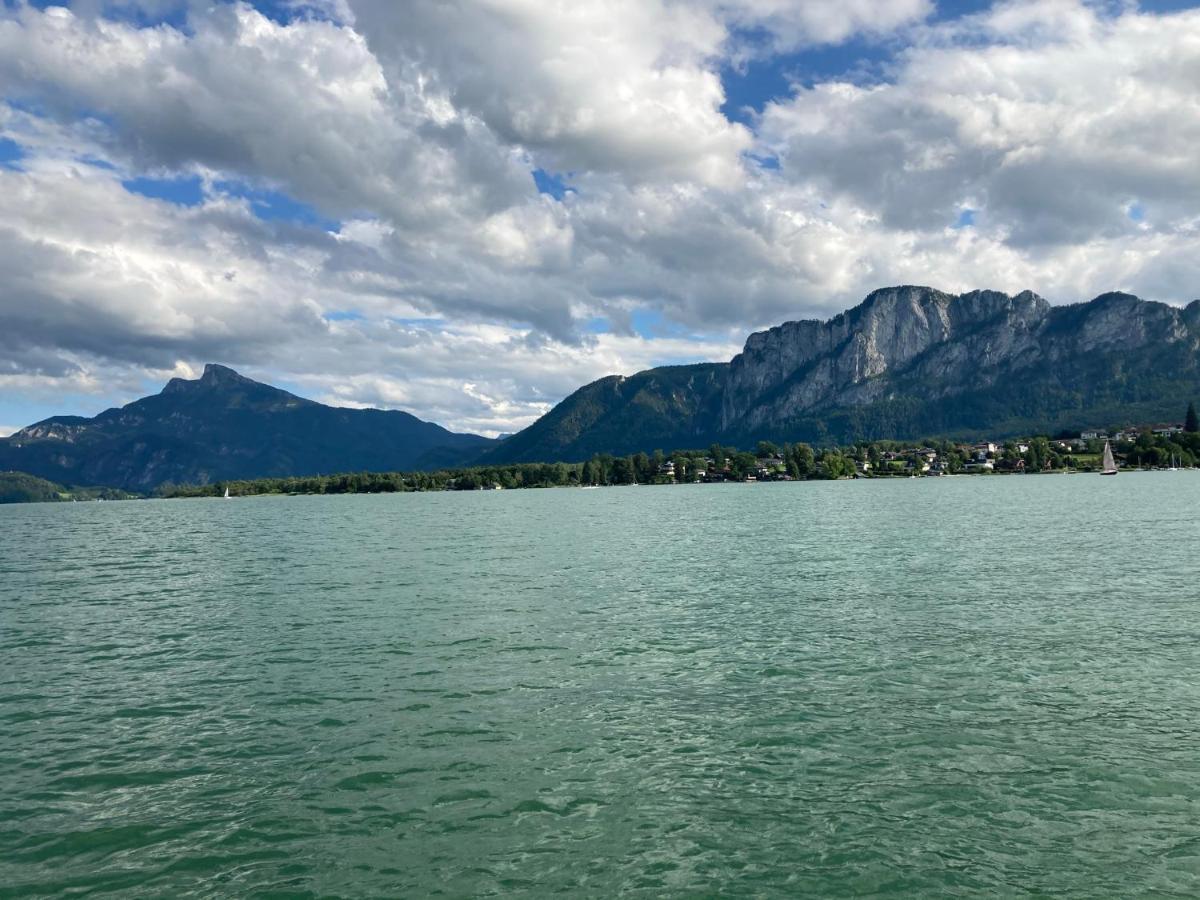 "Ferienhaus Am Mondsee" Mit Direktem Schafbergblick Im Salzkammergut Bei Salzburg Εξωτερικό φωτογραφία